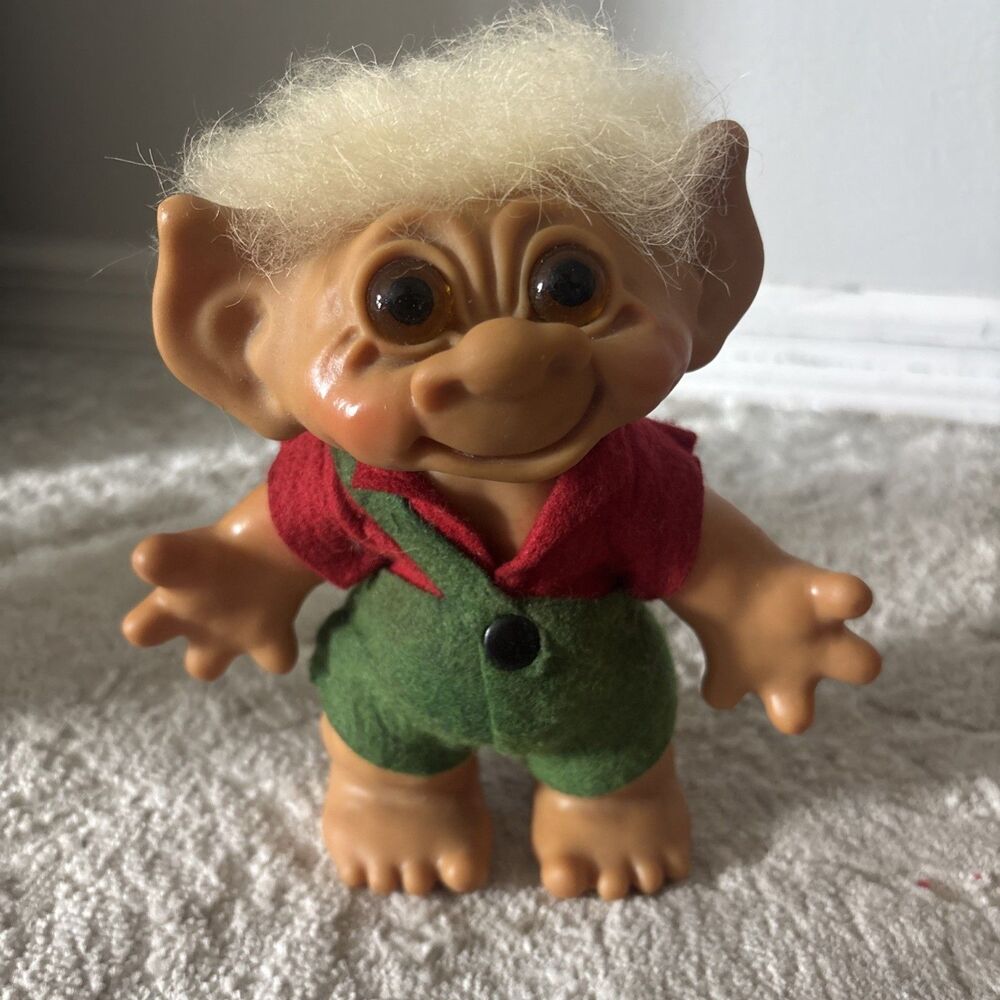 Vintage Original 1961 Thomas Dam Troll 8" Boy Doll Denmark MINT